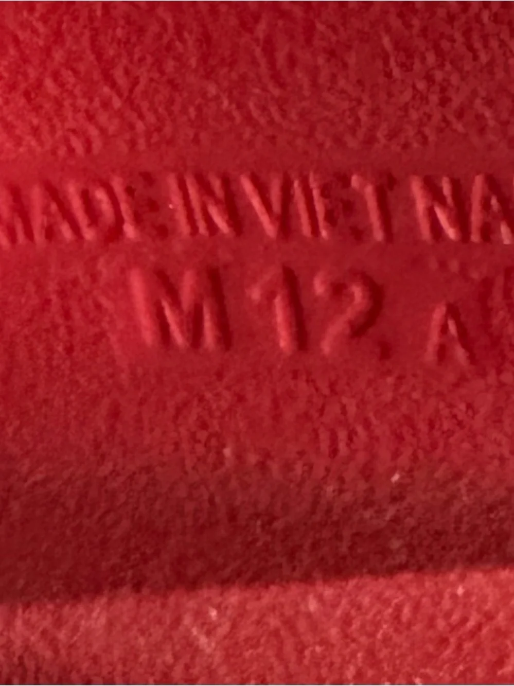 Nike Red Slide Sandals with White Studded Swoosh